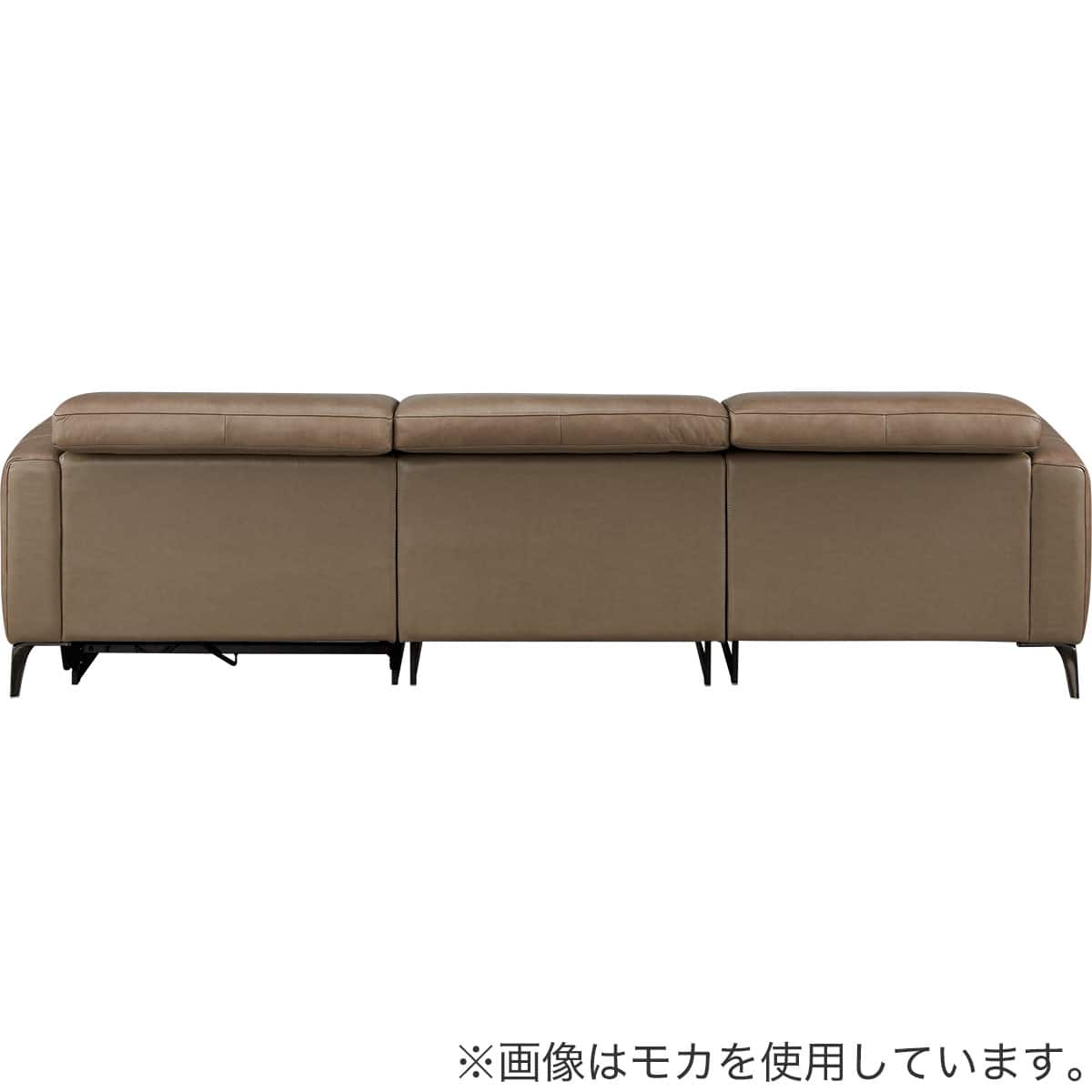カウチソファ 本革(一部合成皮革)タイプ (LS05 RC SK GY) | ニトリ