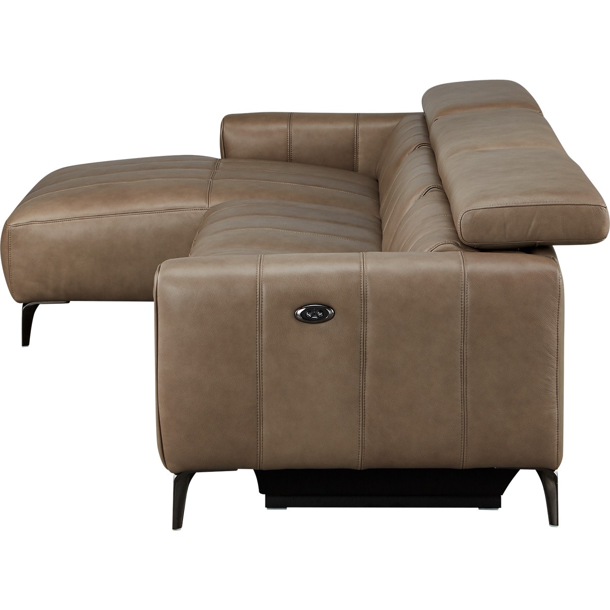 電動リクライニングソファ＋カウチソファ 本革(一部合成皮革)タイプ