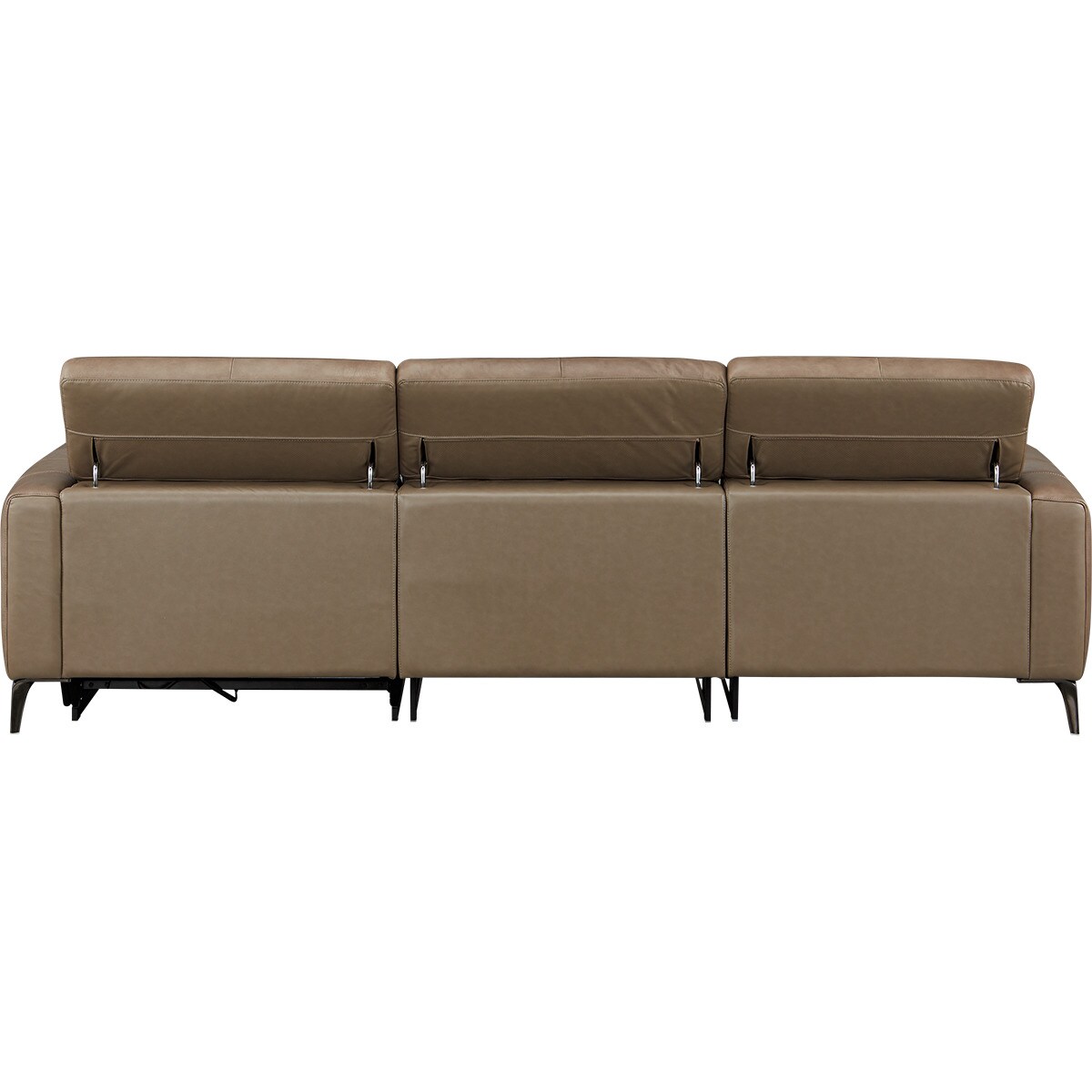 づかさん NITORI 電動リクライニングソファ 本革ソファ、幅156cm 3人掛け電動リクライニングソファ 本革(一部合成皮革)タイプ (UM01 2