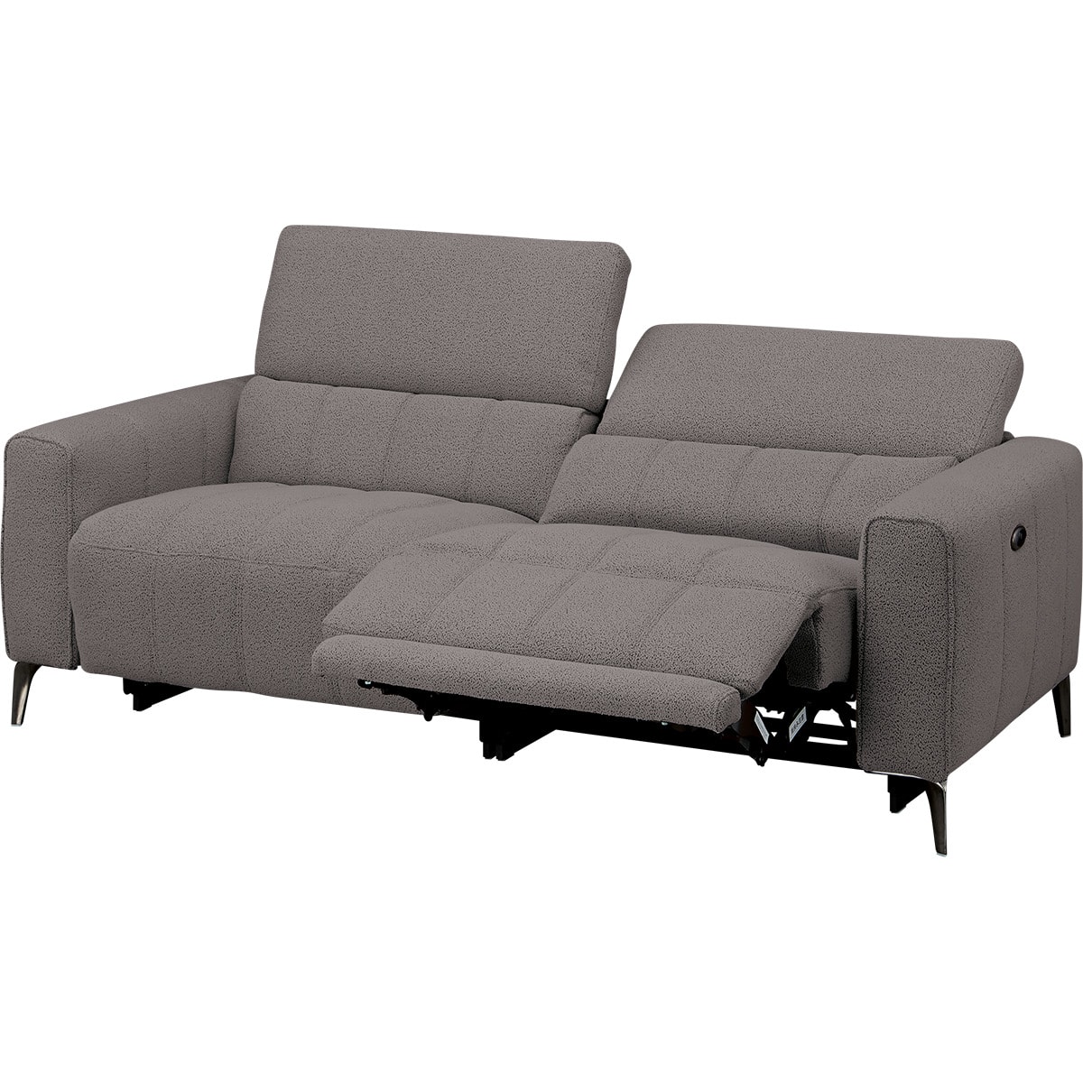 3人掛け左電動リクライニングソファ 布張りタイプ (LS05 TER GY