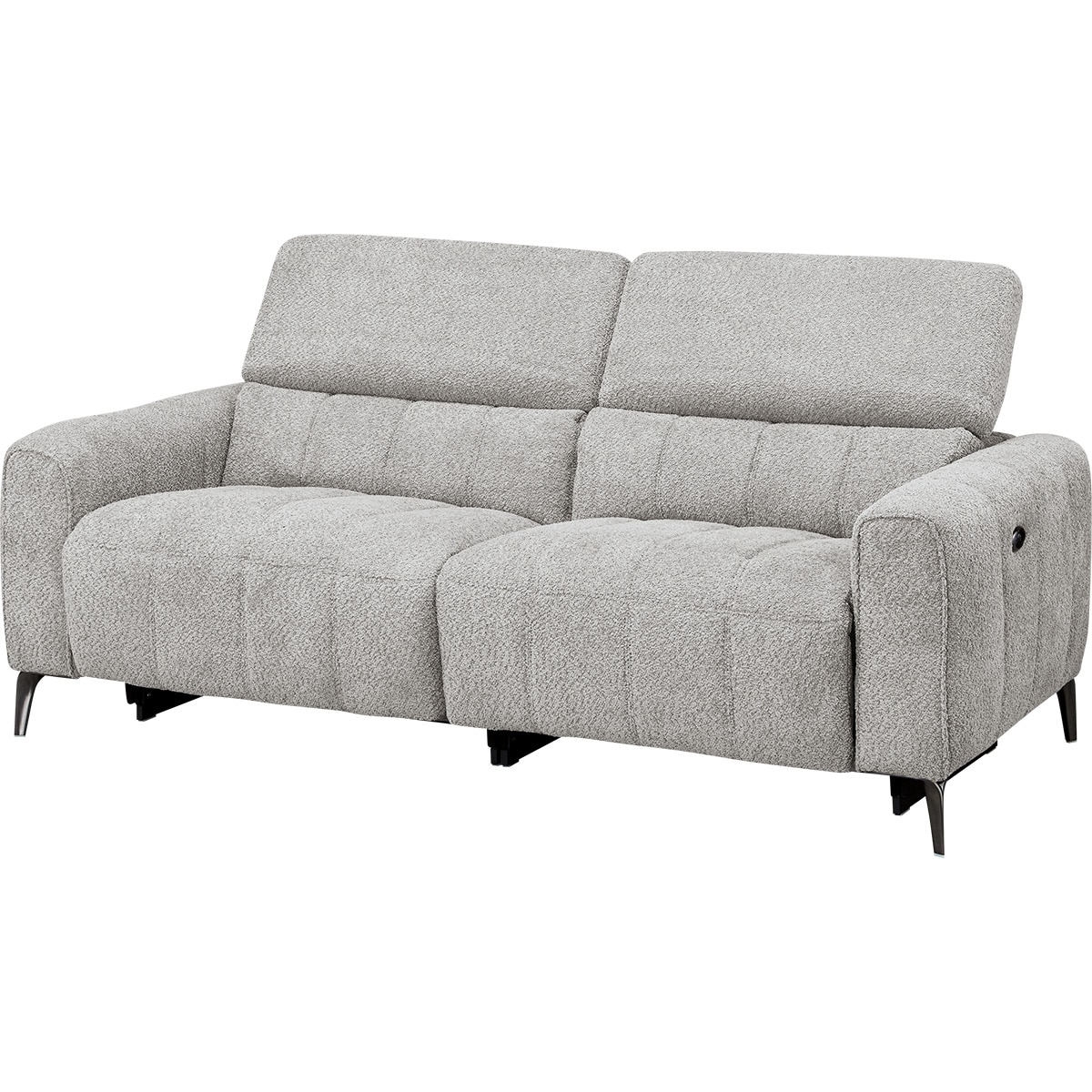 3人掛け両電動リクライニングソファ 布張りタイプ (LS05 SUG LGY