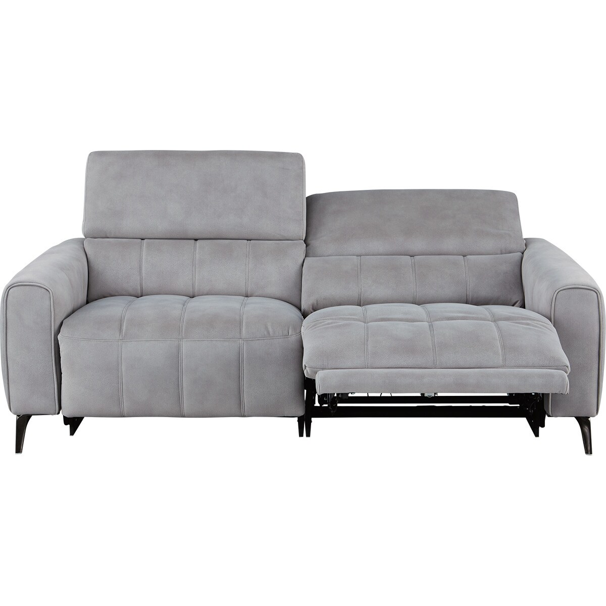 3人掛け両電動リクライニングソファ 布張りタイプ (LS05 PEY GY