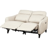 2人掛け電動リクライニングソファ(LS06 革 NW/SK)