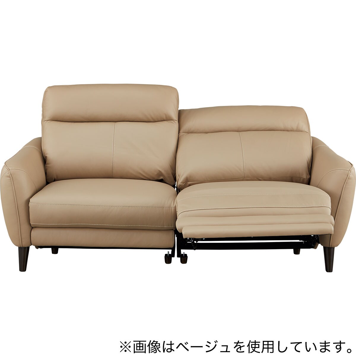 3人掛け左電動リクライニングソファ 本革(一部合成皮革)タイプ (LS06