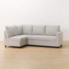 コーナーソファ 布張りタイプ (ノアーク2 右カウチ 撥水加工タイプ MO) 7枚目画像