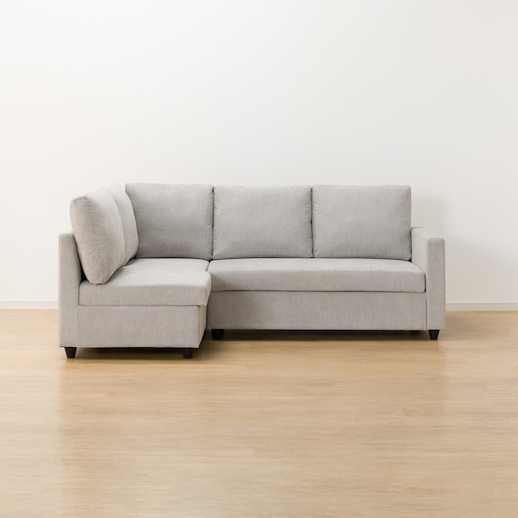 コーナーソファ 布張りタイプ (ノアーク2 右カウチ 撥水加工タイプ MO) 9枚目画像