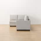 コーナーソファ 布張りタイプ (ノアーク2 右カウチ 撥水加工タイプ MO) 10枚目画像