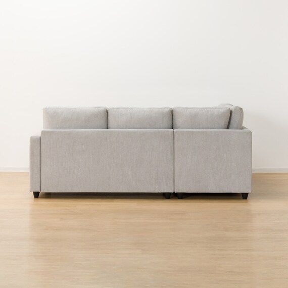 コーナーソファ 布張りタイプ (ノアーク2 右カウチ 撥水加工タイプ MO) 11枚目画像