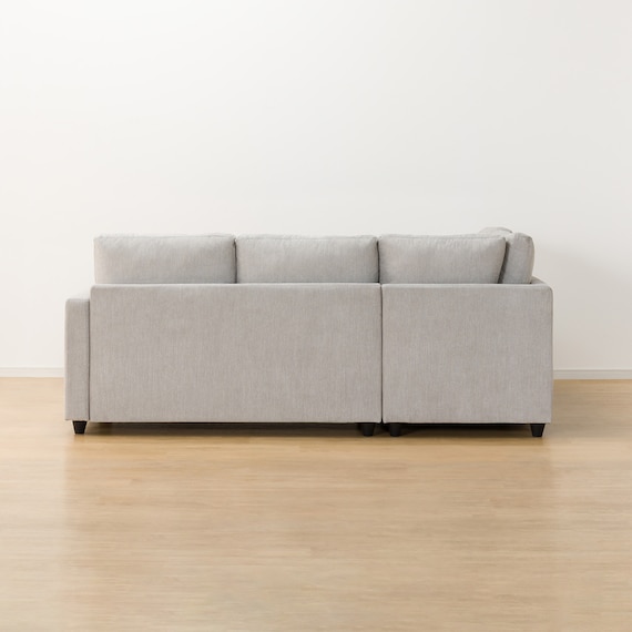 コーナーソファ 布張りタイプ (ノアーク2 右カウチ 撥水加工タイプ MO) 11枚目画像