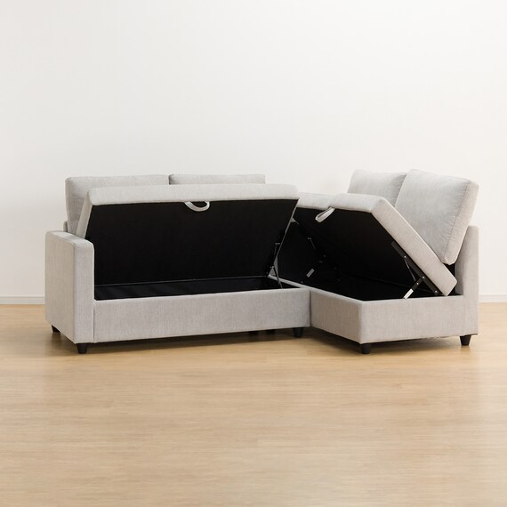 コーナーソファ 布張りタイプ (ノアーク2 左カウチ 撥水加工タイプ MO) 8枚目画像