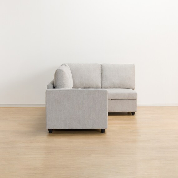 コーナーソファ 布張りタイプ (ノアーク2 左カウチ 撥水加工タイプ MO) 10枚目画像