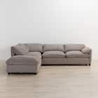 コーナーソファ4点セット 布張りタイプ(MK04ー2 LA BE) 1枚目画像