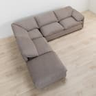 コーナーソファ4点セット 布張りタイプ(MK04ー2 LA BE) 2枚目画像