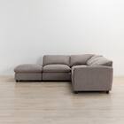 コーナーソファ4点セット 布張りタイプ(MK04ｰ2 LA BE) 5枚目画像