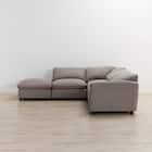 コーナーソファ4点セット 布張りタイプ(MK04ー2 LA BE) 5枚目画像