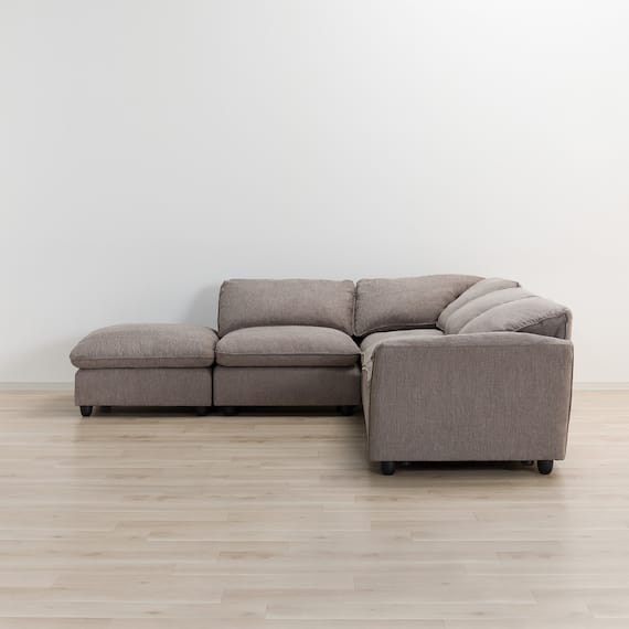 コーナーソファ4点セット 布張りタイプ(MK04ー2 LA BE) 5枚目画像