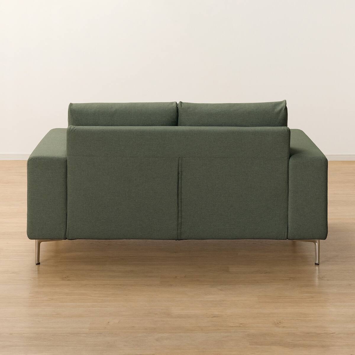 2人掛けカスタマイズソファ 布張りタイプ (MS02 ふつう ワイド肘 ハイ