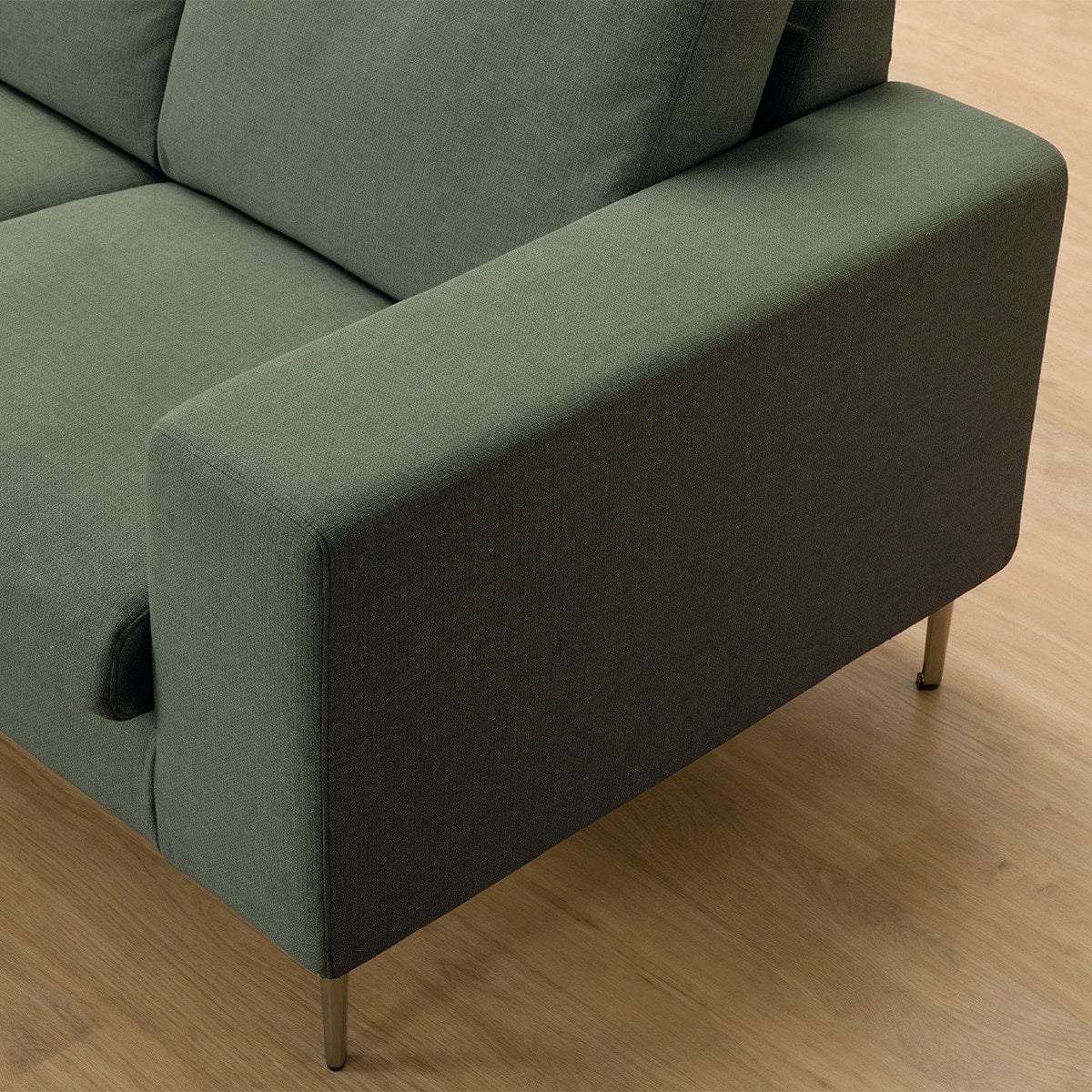 2人掛けカスタマイズソファ 布張りタイプ (MS02 ふつう ワイド肘 ハイ