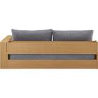 ベッドソファ サイドラック付き (B2 MGY/LBR) 14枚目画像