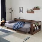 ベッドソファ サイドラック付き (B2 MGY/MBR) 1枚目画像