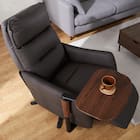 電動リクライニングパーソナルチェア + テーブルセット 本革(一部合成皮革)タイプ (LE01-2 2モーター DBR) 14枚目画像