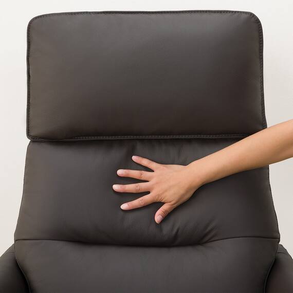 電動リクライニングパーソナルチェア + テーブルセット 本革(一部合成皮革)タイプ (LE01-2 2モーター DBR) 24枚目画像