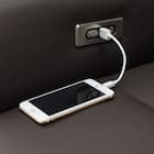 電動リクライニングパーソナルチェア + テーブルセット 本革(一部合成皮革)タイプ (LE01-2 2モーター DBR) 27枚目画像