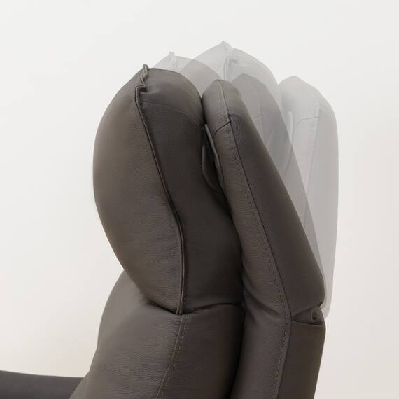 電動リクライニングパーソナルチェア + テーブルセット 本革(一部合成皮革)タイプ (LE01-2 2モーター DBR) 30枚目画像