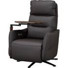 電動リクライニングパーソナルチェア + テーブルセット 本革(一部合成皮革)タイプ (LE01-2 2モーター DBR) 32枚目画像