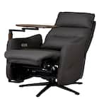 電動リクライニングパーソナルチェア + テーブルセット 本革(一部合成皮革)タイプ (LE01-2 2モーター DBR) 33枚目画像