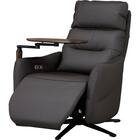 電動リクライニングパーソナルチェア + テーブルセット 本革(一部合成皮革)タイプ (LE01-2 2モーター DBR) 34枚目画像