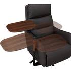 電動リクライニングパーソナルチェア + テーブルセット 本革(一部合成皮革)タイプ (LE01-2 2モーター DBR) 37枚目画像