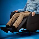 電動リクライニングパーソナルチェア + テーブルセット 本革(一部合成皮革)タイプ (LE01-2 2モーター DBR) 41枚目画像