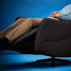 電動リクライニングパーソナルチェア + テーブルセット 本革(一部合成皮革)タイプ (LE01-2 2モーター DBR) 43枚目画像