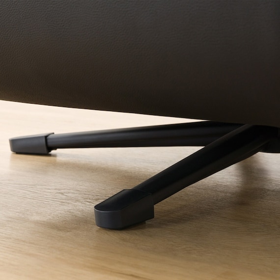 電動リクライニングパーソナルチェア + テーブルセット 本革(一部合成皮革)タイプ (LE01-2 2モーター BK) 30枚目画像