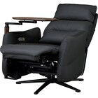 電動リクライニングパーソナルチェア + テーブルセット 本革(一部合成皮革)タイプ (LE01-2 2モーター BK) 32枚目画像