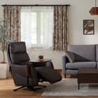 電動リクライニングパーソナルチェア + テーブルセット 本革(一部合成皮革)タイプ (LE01-2 4モーター DBR) 15枚目画像