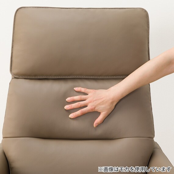 電動リクライニングパーソナルチェア + テーブルセット 本革(一部合成皮革)タイプ (LE01-2 4モーター DBR) 26枚目画像