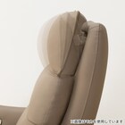 電動リクライニングパーソナルチェア + テーブルセット 本革(一部合成皮革)タイプ (LE01-2 4モーター DBR) 32枚目画像