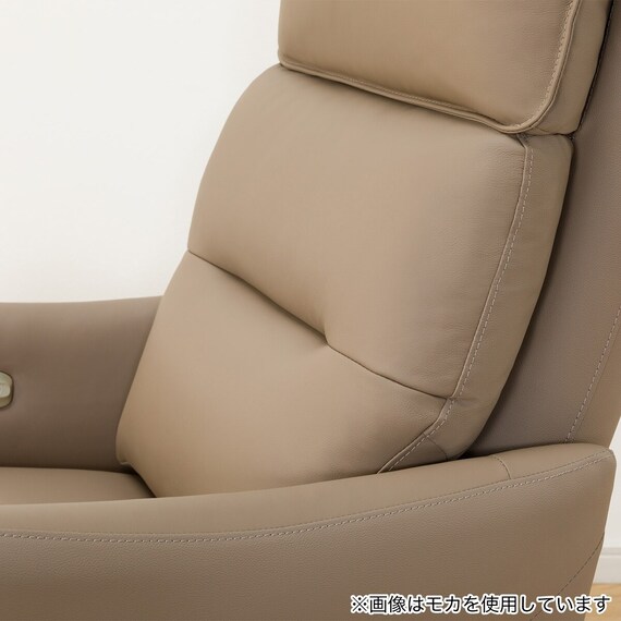 電動リクライニングパーソナルチェア + テーブルセット 本革(一部合成皮革)タイプ (LE01-2 4モーター DBR) 34枚目画像