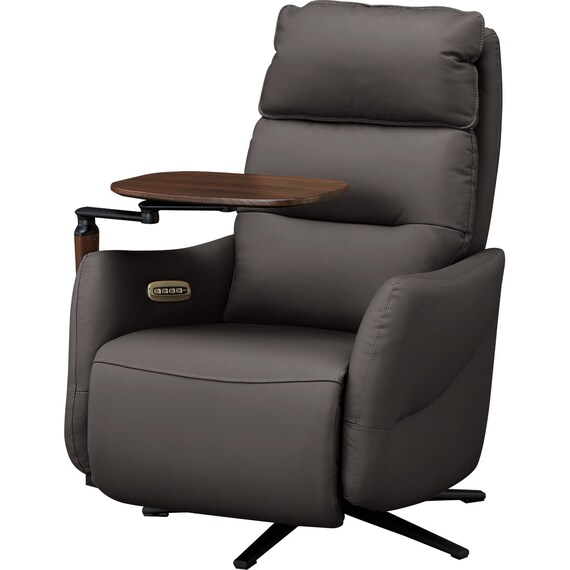 電動リクライニングパーソナルチェア + テーブルセット 本革(一部合成皮革)タイプ (LE01-2 4モーター DBR) 37枚目画像