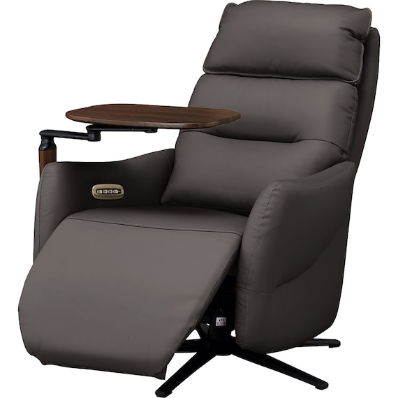 電動リクライニングパーソナルチェア + テーブルセット 本革(一部合成皮革)タイプ (LE01-2 4モーター DBR) 38枚目画像