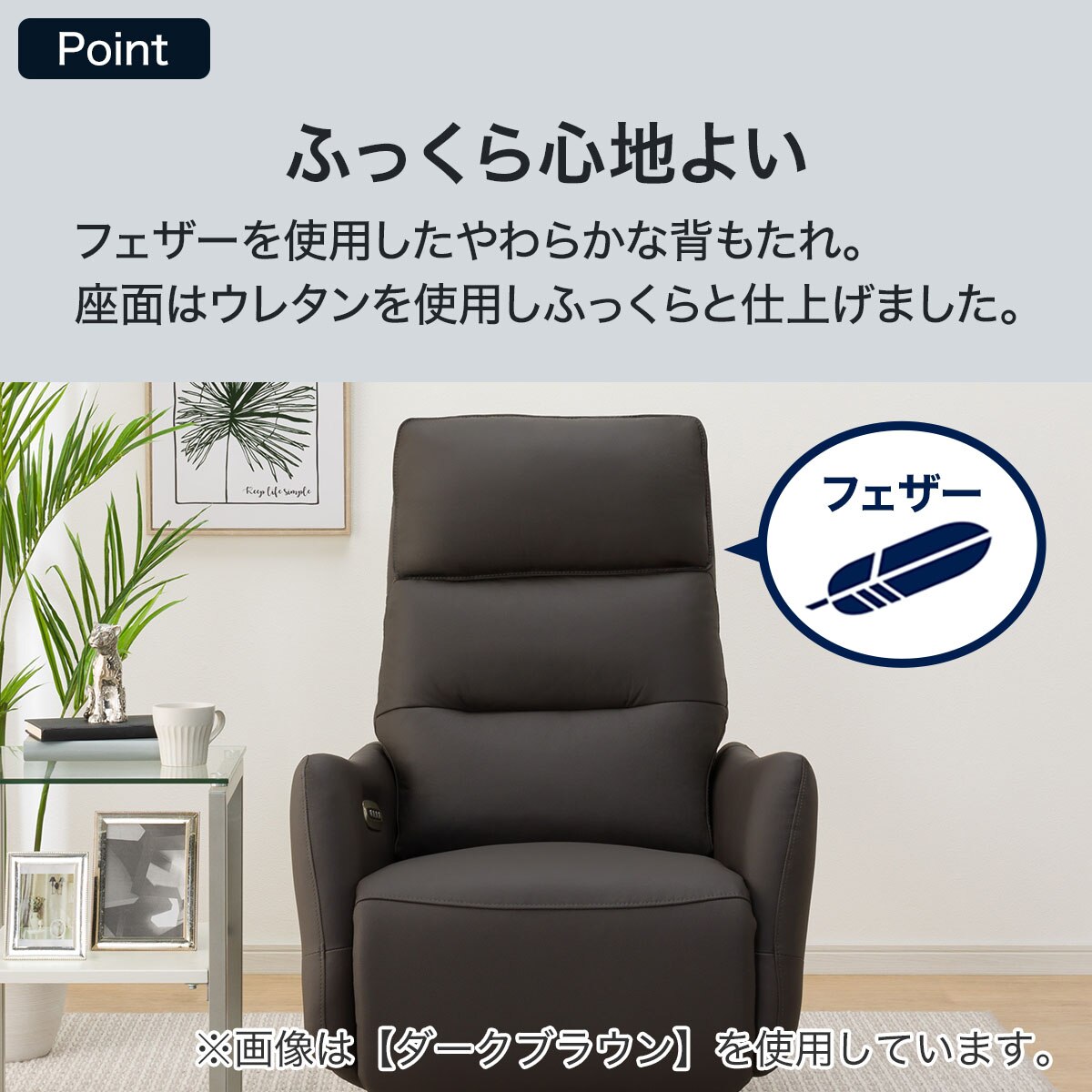 電動リクライニングパーソナルチェア (4モーター LE01-2 DBR