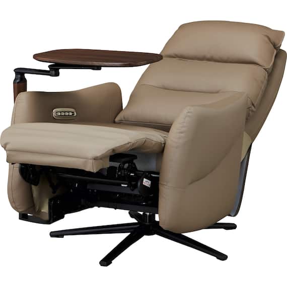 電動リクライニングパーソナルチェア + テーブルセット 本革(一部合成皮革)タイプ (LE01-2 4モーター MO) 39枚目画像