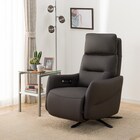 電動リクライニングパーソナルチェア 本革(一部合成皮革)タイプ (LE01-2 2モーター ヒーター&送風 DBR) 11枚目画像