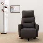 電動リクライニングパーソナルチェア 本革(一部合成皮革)タイプ (LE01-2 2モーター ヒーター&送風 DBR) 14枚目画像