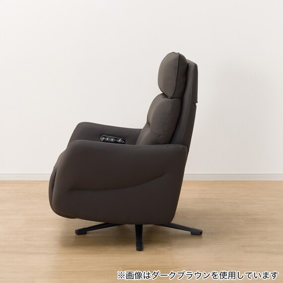 電動リクライニングパーソナルチェア 本革(一部合成皮革)タイプ (LE01-2 2モーター ヒーター&送風 BE) 15枚目画像