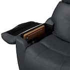 3人掛けテーブル付き電動リクライニングソファ 本革(一部合成皮革)タイプ (LE08ー2 BK) 12枚目画像