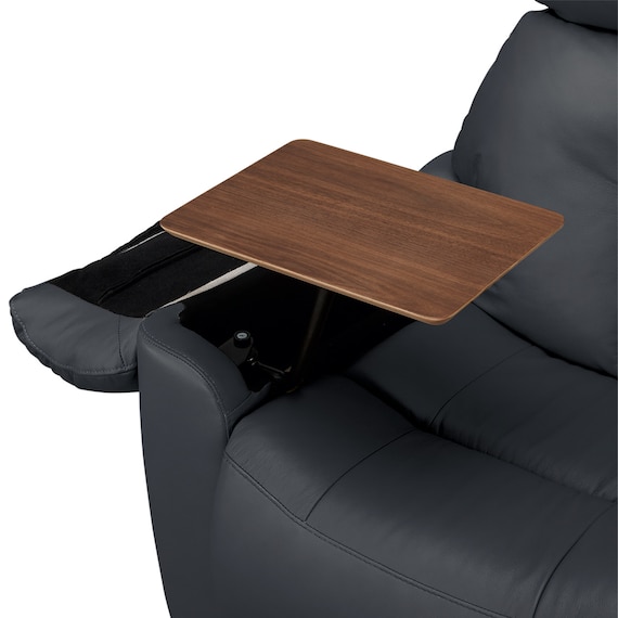 3人掛けテーブル付き電動リクライニングソファ 本革(一部合成皮革)タイプ (LE08ー2 BK) 15枚目画像