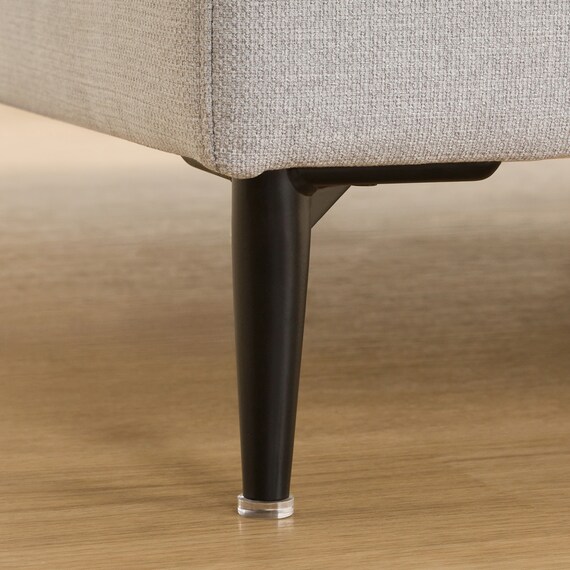 カウチソファ + ヘッドレスト1個セット 布張りタイプ (Nポケット BS15 右カウチ LGY) 15枚目画像